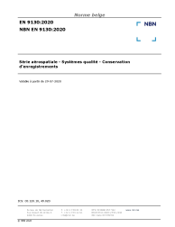 NBN EN 9130:2020