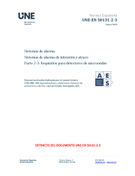 UNE-EN 50131-2-3:2023