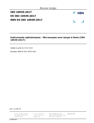NBN EN ISO 10939:2017