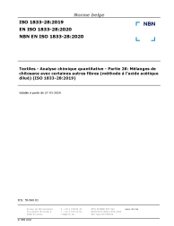 NBN EN ISO 1833-28:2020