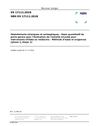 NBN EN 17111:2018