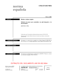 UNE-EN ISO 9054:2001