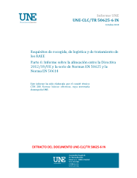 UNE-CLC/TR 50625-6:2018 IN