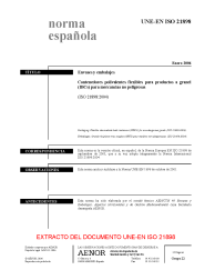 UNE-EN ISO 21898:2006