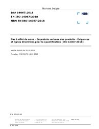 NBN EN ISO 14067:2018