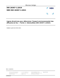NBN ISO 26367-1:2021