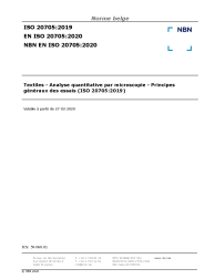 NBN EN ISO 20705:2020
