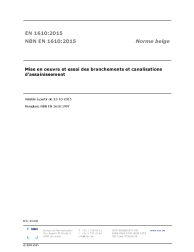 NBN EN 1610:2015