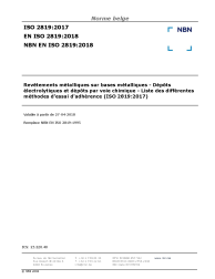 NBN EN ISO 2819:2018