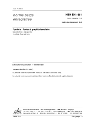 NBN EN 1561:2011
