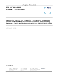 NBN ISO 15746-3:2021