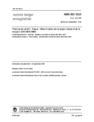 NBN ISO 5025:2003