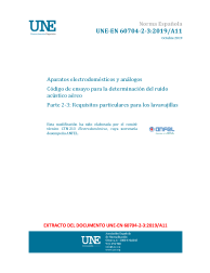 UNE-EN 60704-2-3:2019/A11:2019