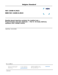 NBN ISO 11608-6:2023