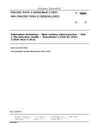 NBN ISO/IEC 9594-2:2020/A1:2022