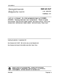 NBN EN 3927:2001