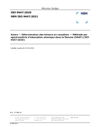 NBN ISO 9647:2021