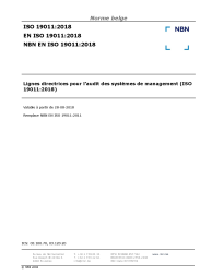 NBN EN ISO 19011:2018