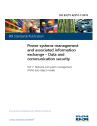 DD IEC/TS 62351-7:2010