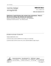 NBN EN 998-2:2010