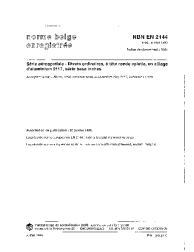 NBN EN 2144:1995