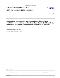 NBN EN 16282-3:2016+A1:2021