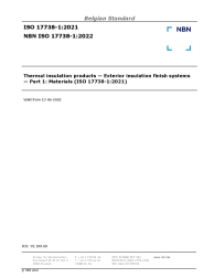 NBN ISO 17738-1:2022