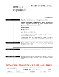 UNE-EN ISO 13982-1:2005/A1:2011