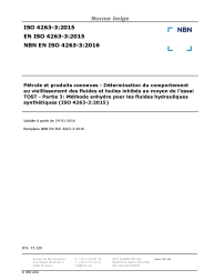 NBN EN ISO 4263-3:2016