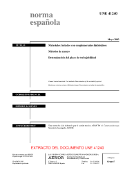 UNE 41240:2003 (R2015)