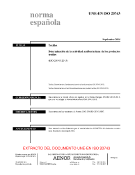 UNE-EN ISO 20743:2014
