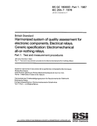 BS QC 160000-1:1987