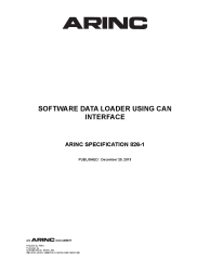 ARINC Specification 826-1:2013