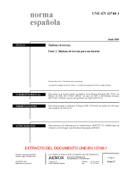 UNE-EN 13748-1:2005 (R2009)