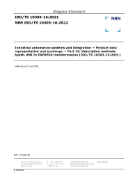 NBN ISO/TS 10303-16:2022