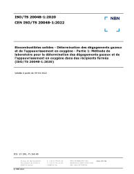CEN ISO/TS 20048-1:2022