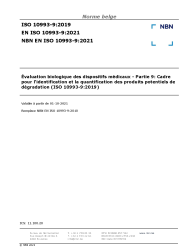 NBN EN ISO 10993-9:2021
