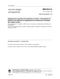 NBN EN 619:2002