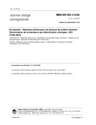 NBN EN ISO 21530:2004
