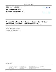 NBN EN ISO 22044:2022