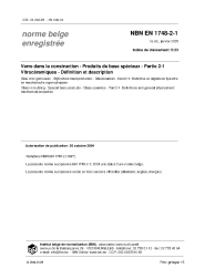NBN EN 1748-2-1:2005