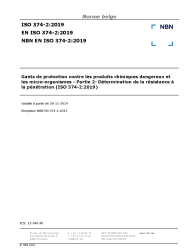 NBN EN ISO 374-2:2019