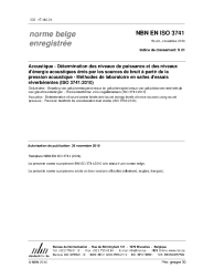 NBN EN ISO 3741:2010