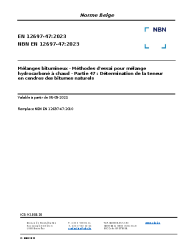 NBN EN 12697-47:2023