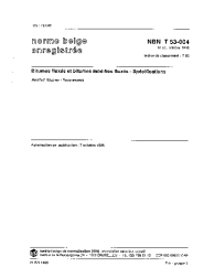 NBN T 53-004:1996