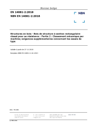 NBN EN 14081-2:2018