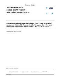 NBN EN ISO 25178-73:2019