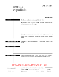 UNE-EN 14254:2004 (R2019)