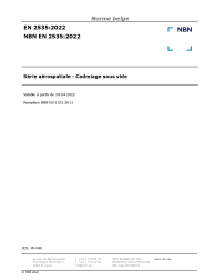 NBN EN 2535:2022