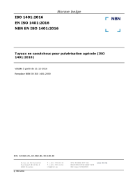 NBN EN ISO 1401:2016